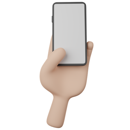 Hand Holding Phone  3D Icon