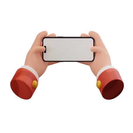 Hand Holding Phone  3D Icon