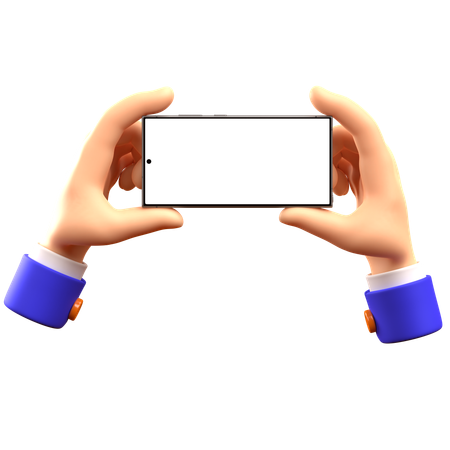 Hand Holding Phone 7  3D Icon