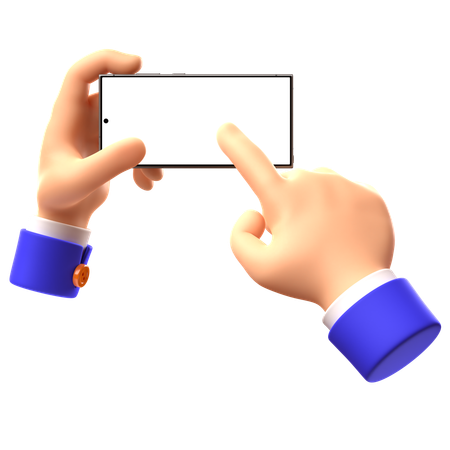 Hand Holding Phone 9  3D Icon