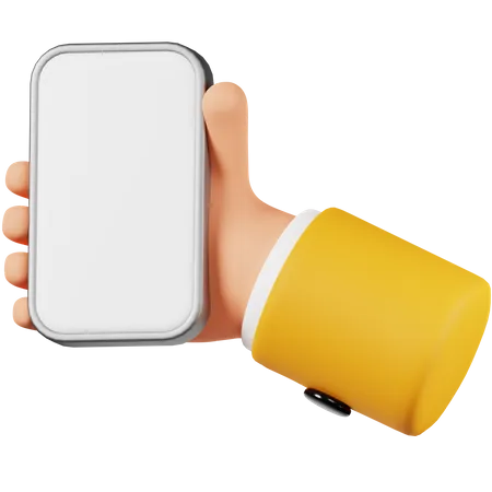 Holding Phone 3 D Icon 3D Icon