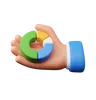 Hand Holding Pie Chart