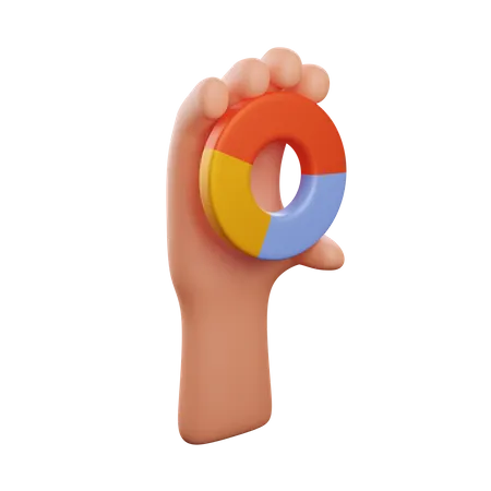 Hand Holding Pie Chart Download This Item Now 3D Icon