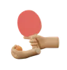 Hand Holding Ping-Pong