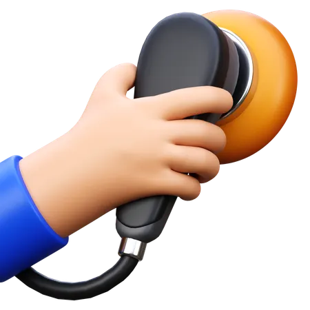 Hand Holding Polish Machine  3D Icon