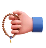 Hand With Prayer Beads