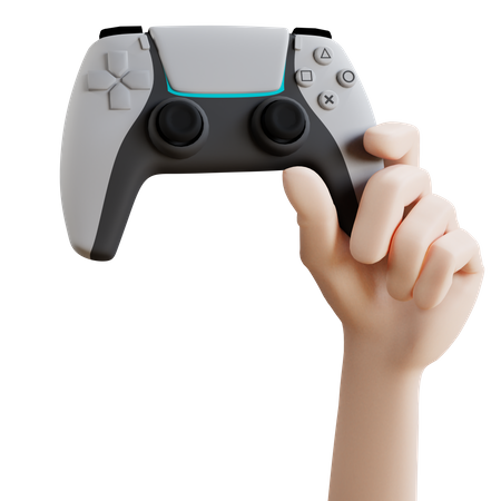 Hand holding ps5  3D Icon