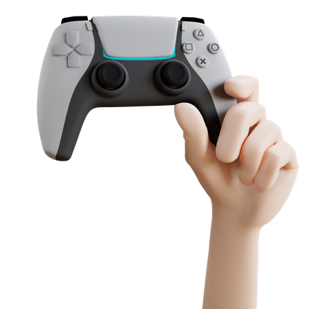 Hand holding ps5  3D Icon
