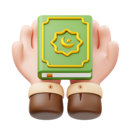 Hand Holding Qur'an  3D Icon