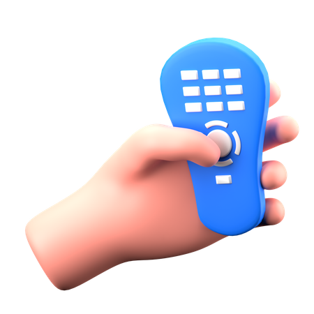 Hand Holding Remote  3D Icon