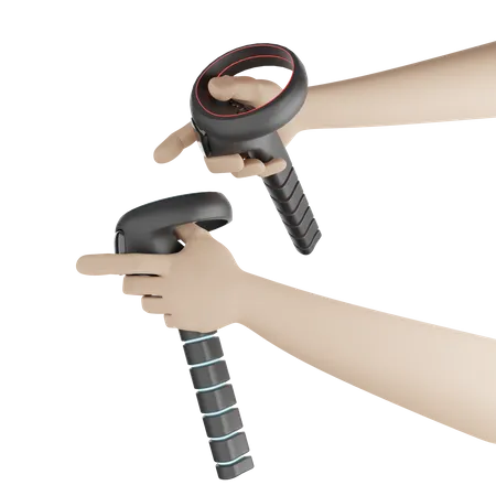 Hand Holding Saber Vr 3D Icon