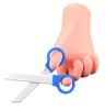 Hand Holding scissors