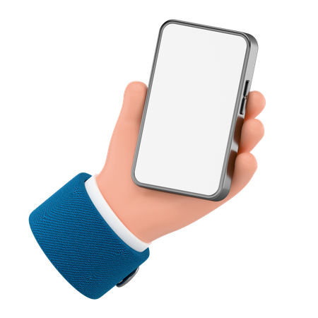 スマートフォンを持つ手  3D Icon