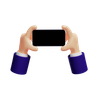hand holding phone 3d model