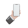 graphics of hand holding smartphone