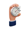 Hand Holding Stopwatch