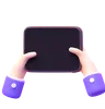 Hand Holding Tablet
