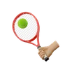 Hand Holding Tennis