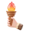 Hand Holding Torch
