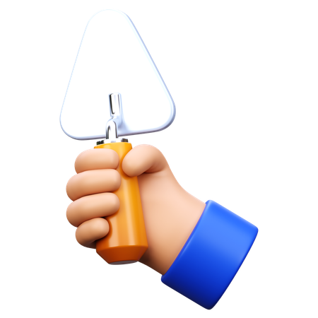 Hand Holding Trowel  3D Icon