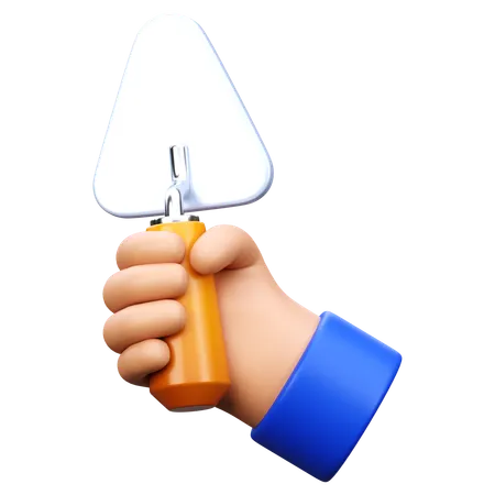 Hand Holding Trowel  3D Icon