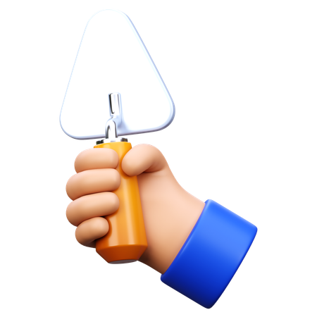 Hand Holding Trowel  3D Icon
