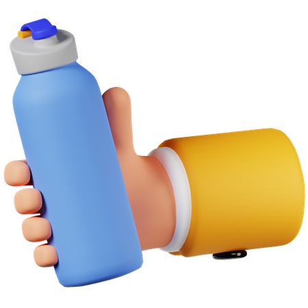 Hand Holding Tumbler  3D Icon