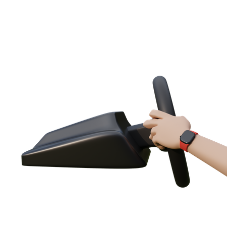 Hand Holding Vr gaming steering  3D Icon