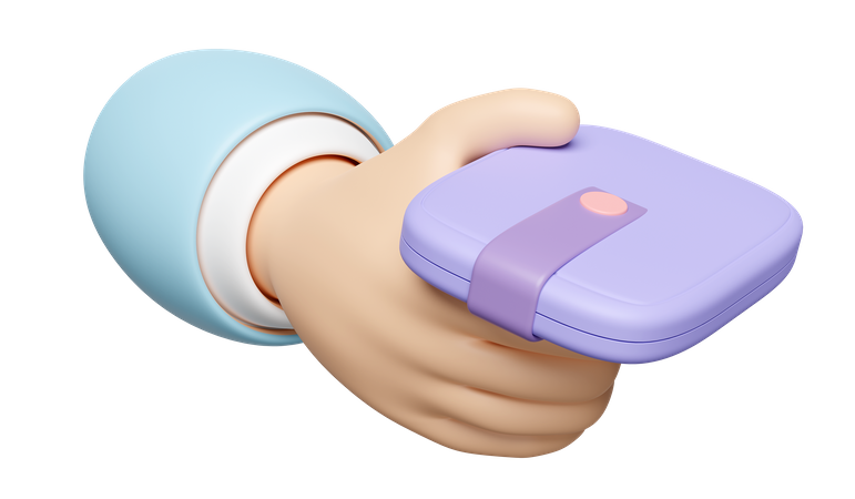 Hand Holding Wallet  3D Icon