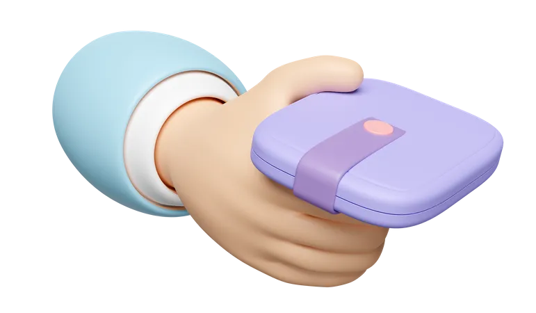 Hand Holding Wallet  3D Icon