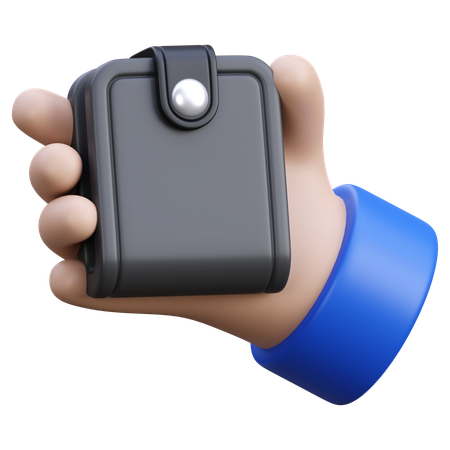 Hand Holding Wallet  3D Icon