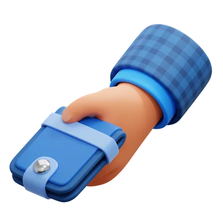 Hand Holding Wallet  3D Icon