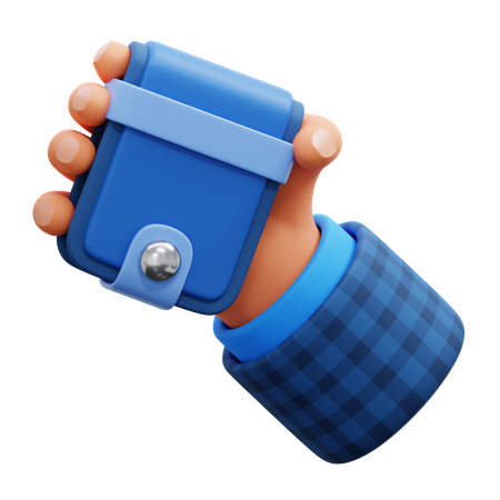 Hand Holding Wallet  3D Icon