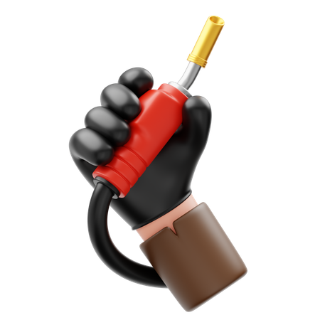 Hand Holding Welding Handle  3D Icon