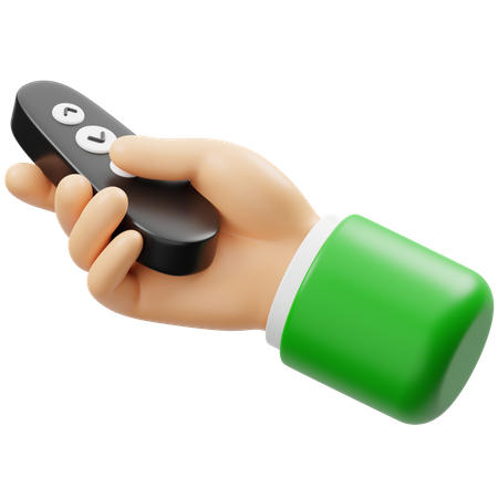 Hand Holding Wireless Presenter  3D Icon