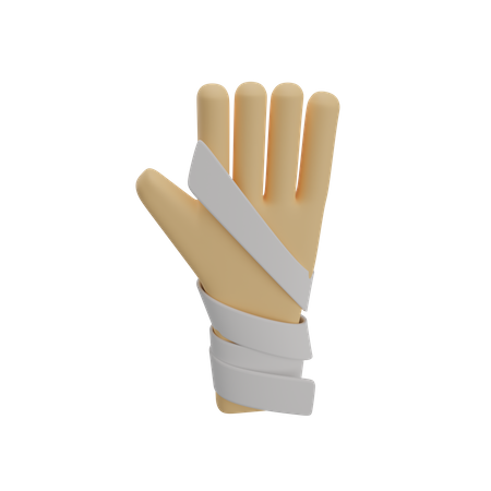 Hand Injury  3D Illustration