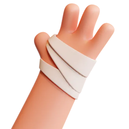 Hand Injury  3D Illustration