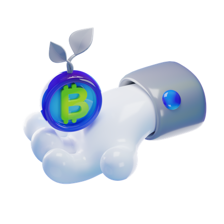 Hand investment  3D Icon