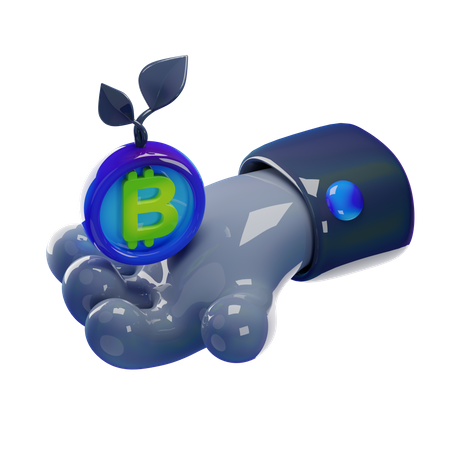 Hand investment  3D Icon
