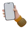 Hand Is Holding A Smartphone