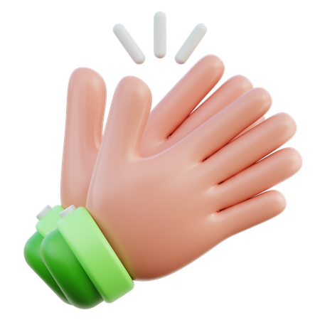 Hand klatschen  3D Icon