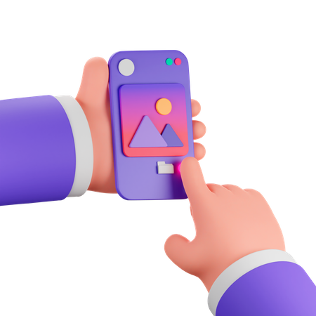 Hand Like Photo  3D Icon
