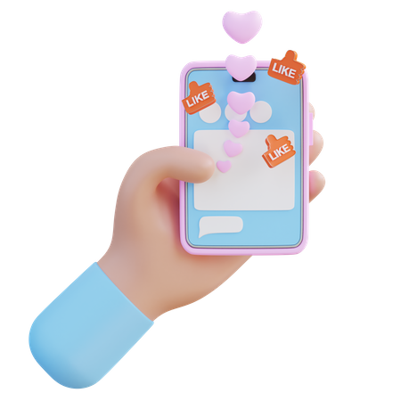 Hand Liked Post  3D Icon