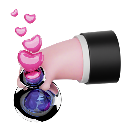 HAND LOVE BOTTLE  3D Icon