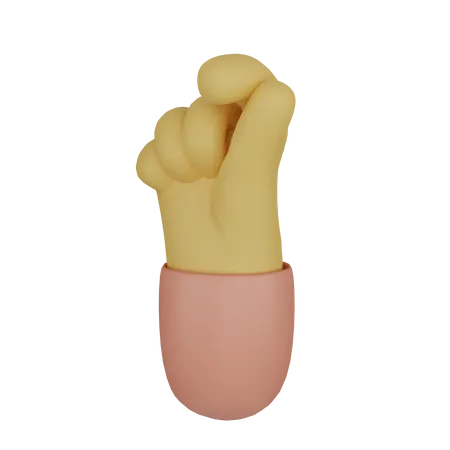 Hand Love Gesture  3D Icon
