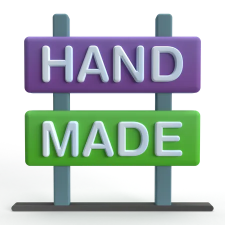 Hand Made  3D Icon