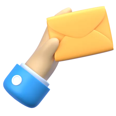 Hand Message  3D Icon