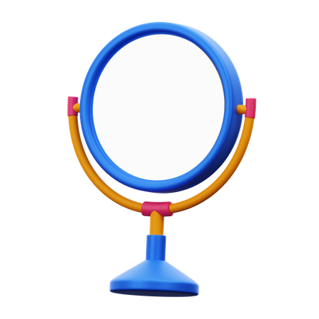 Hand Mirror  3D Illustration