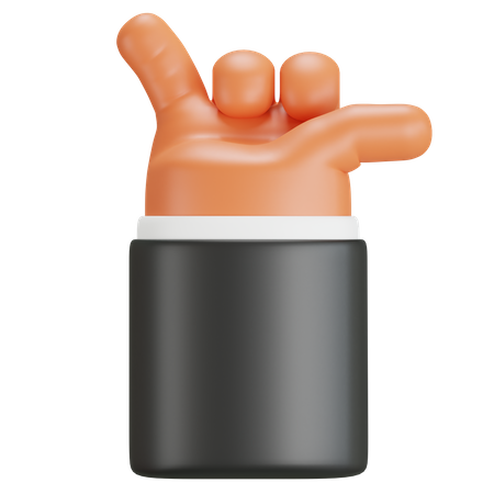 Hand mit Hang-Loose-Zeichen  3D Icon