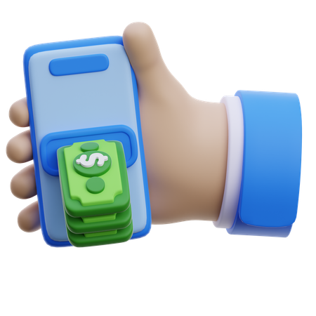 Hand mit Transaktion  3D Icon